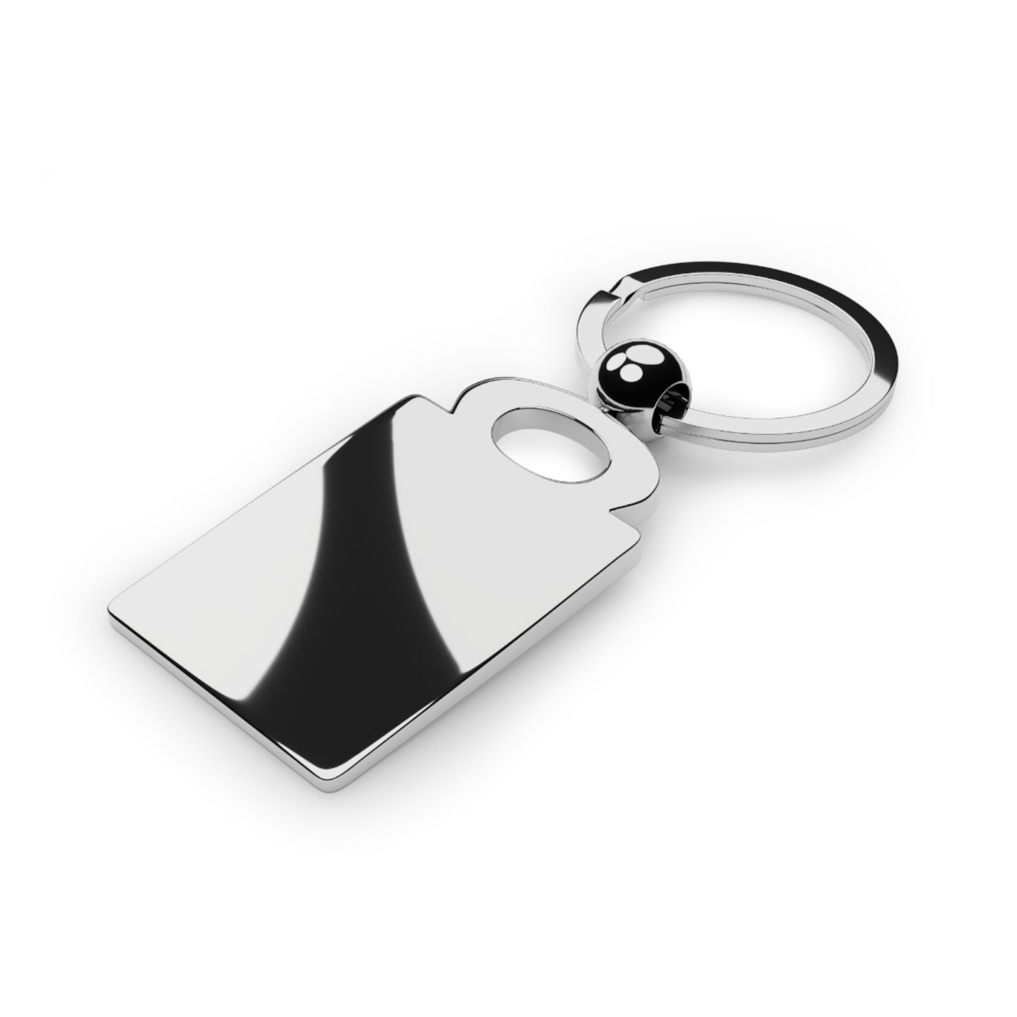 Rectangle Photo Keychain - Premium Metal Keyring by Motorbike101