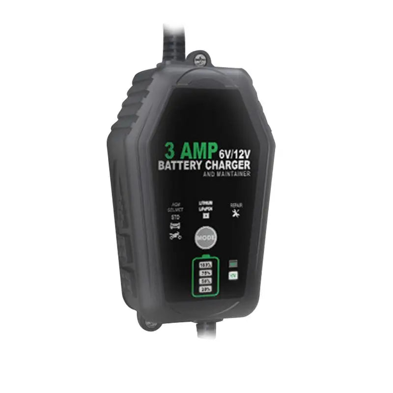 Trickle Charger – 6V/12V Automotive Battery Maintainer for Travel