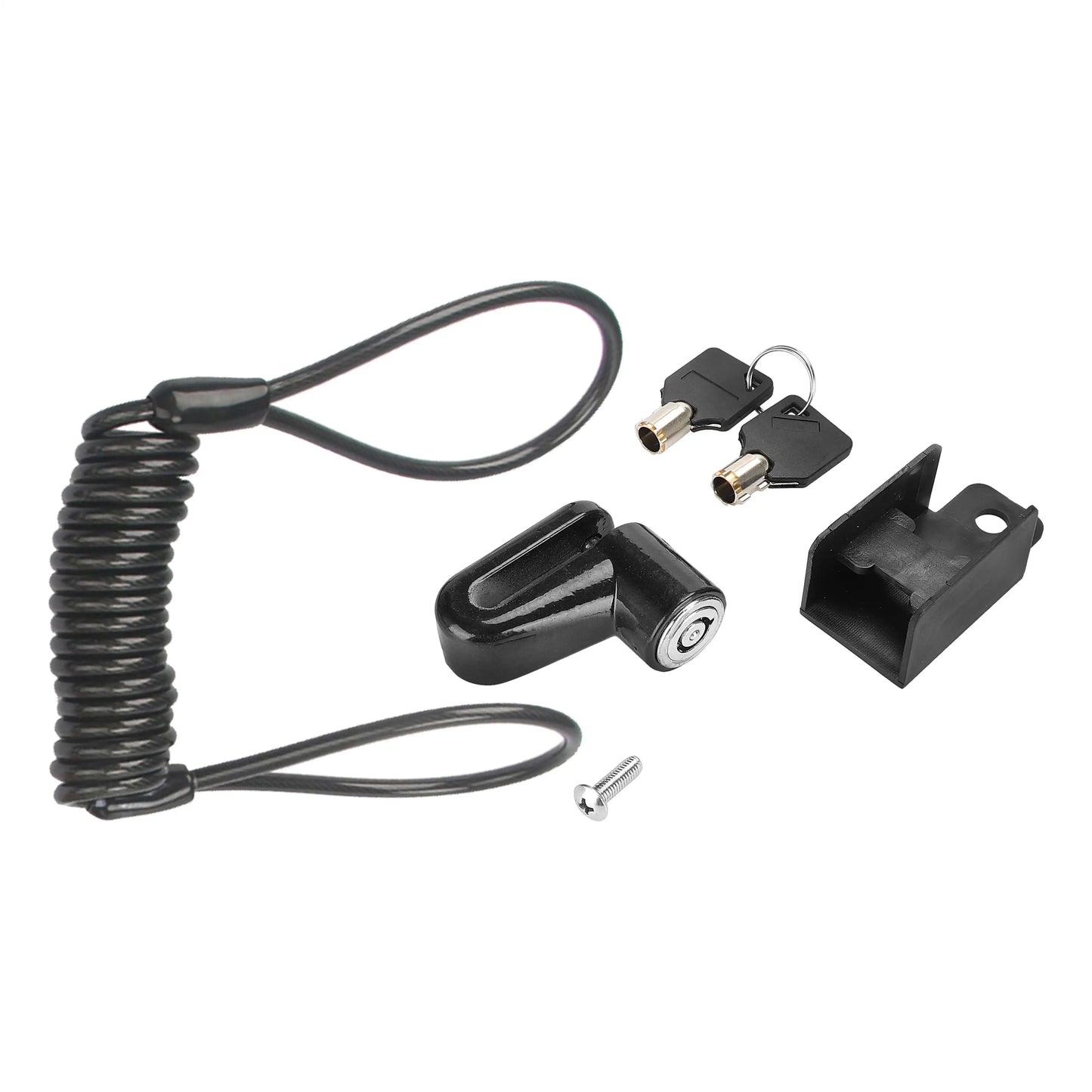Motorcycle Alarm Lock: Anti-Theft Disc & Reminder Cable