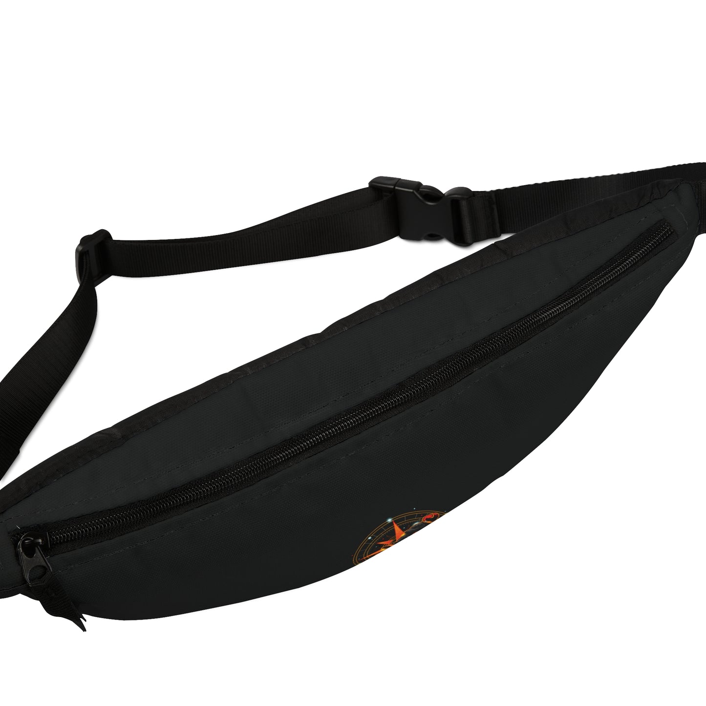 Black Motorcycle Fanny Pack - With Adjustable Strap for Bikers by Motorbike101