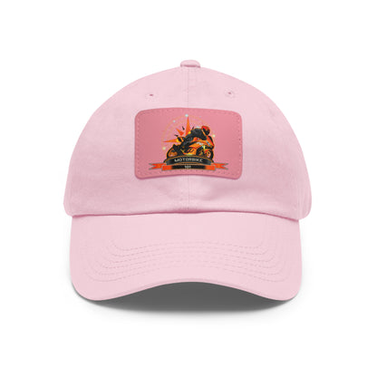Classic Hat with Leather Patch - Baseball Cap by Motorbike101