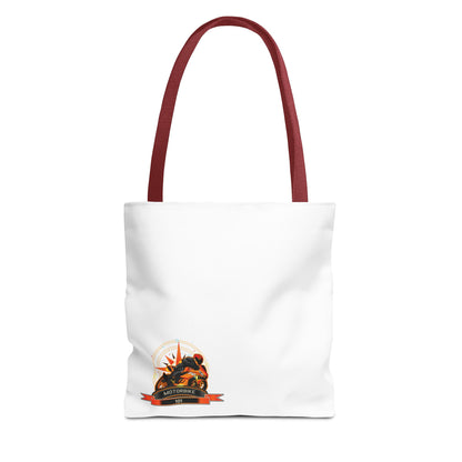White Canvas Tote Bag - Eco-friendly Bag by Motorbike101