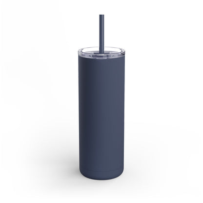 Skinny Matte Tumbler - 20oz Insulated Tumbler with Straw by Motorbike101
