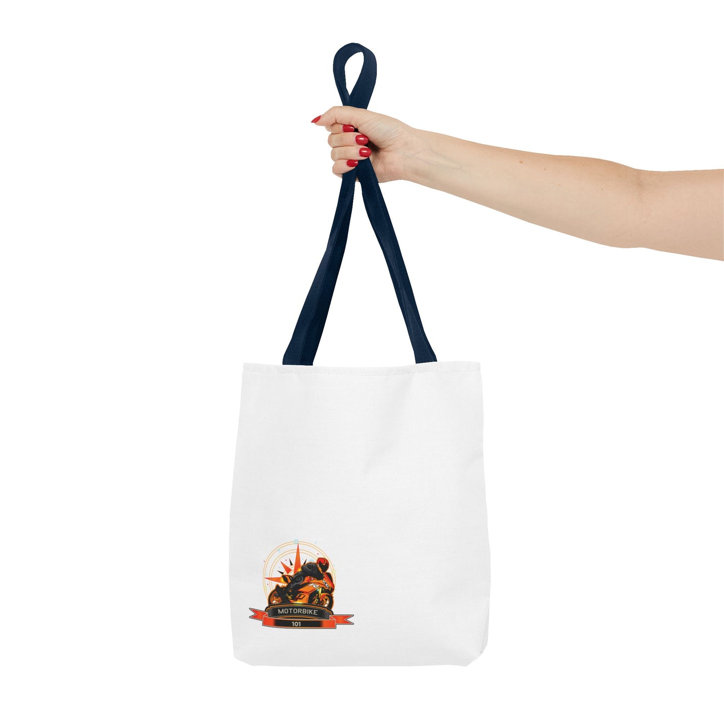 White Canvas Tote Bag - Eco-friendly Bag by Motorbike101