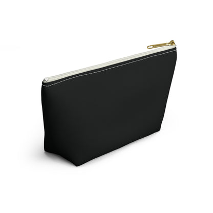 Black Canvas Travel Pouch - Motorcycle Enthusiast Cosmetic Bag by Motorbike101