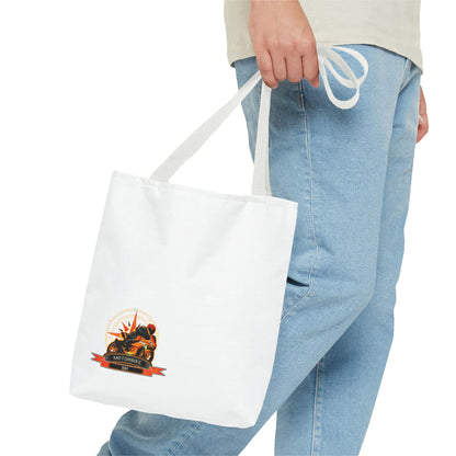 White Canvas Tote Bag - Eco-friendly Bag by Motorbike101