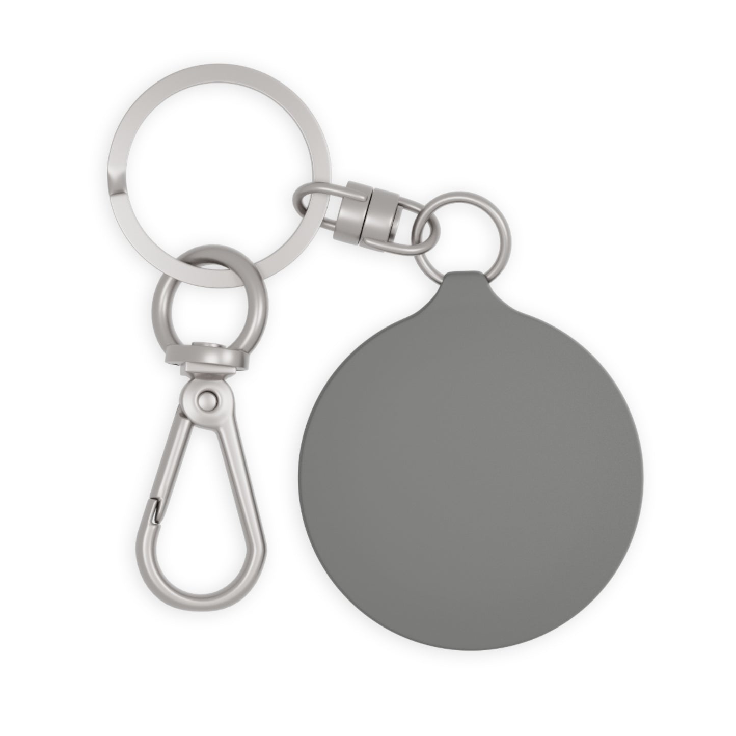 Round Metal Keychain -  Key Ring with Clip and Hook by Motorbike101