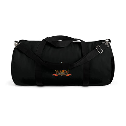 Black Duffle Bag - Gym Bag with Shoulder Strap for Bikers by Motorbike101