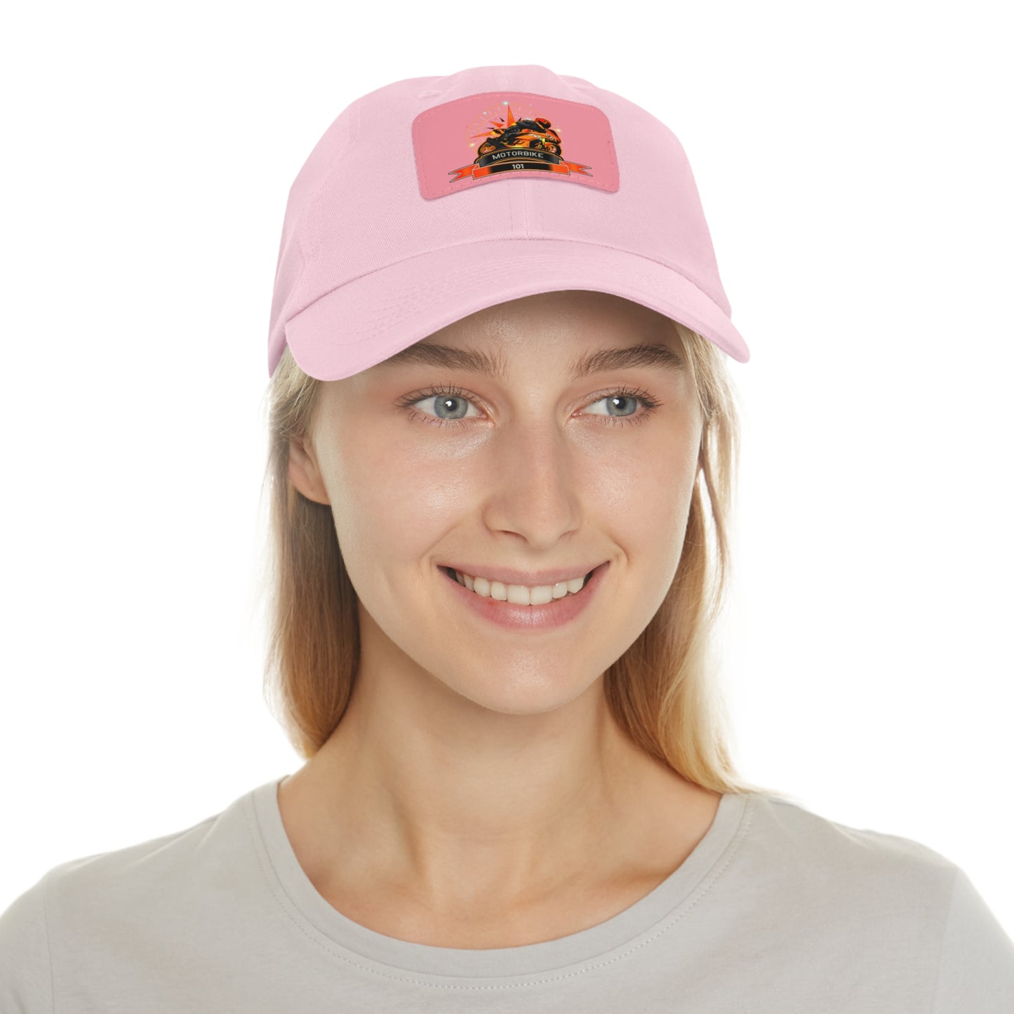 Classic Hat with Leather Patch - Baseball Cap by Motorbike101