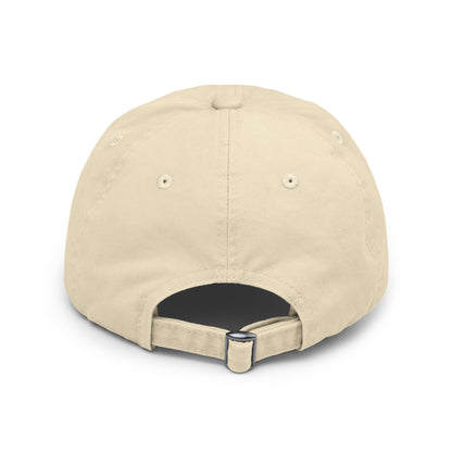 Distressed Baseball Cap - Beige Vintage Motorcyle Hat by Motorbike101