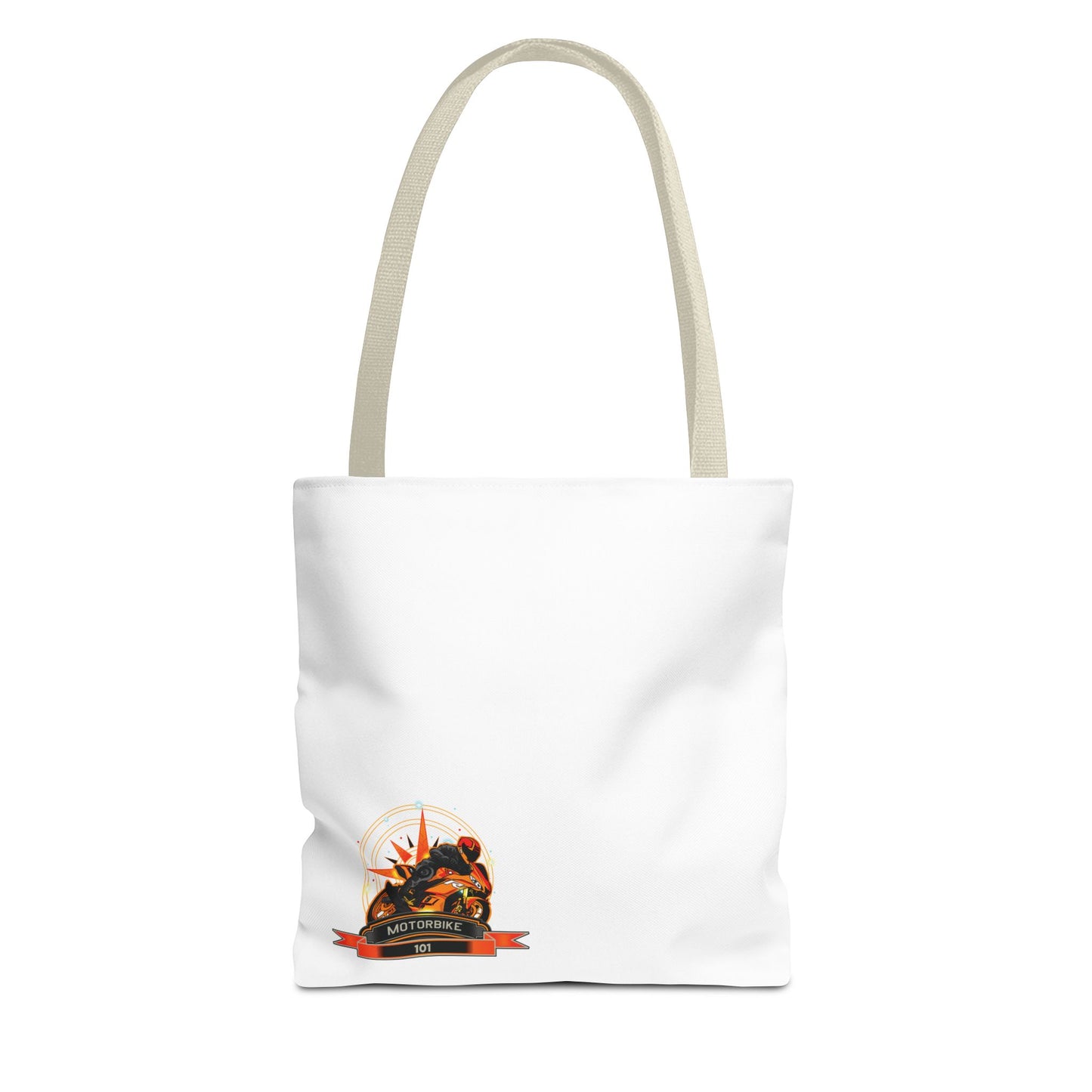White Canvas Tote Bag - Eco-friendly Bag by Motorbike101