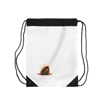 Premium White Drawstring Bag - Lightweight Bag for Travel by Motorbike101