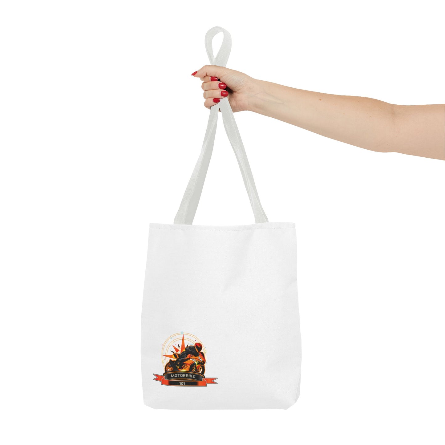 White Canvas Tote Bag - Eco-friendly Bag by Motorbike101