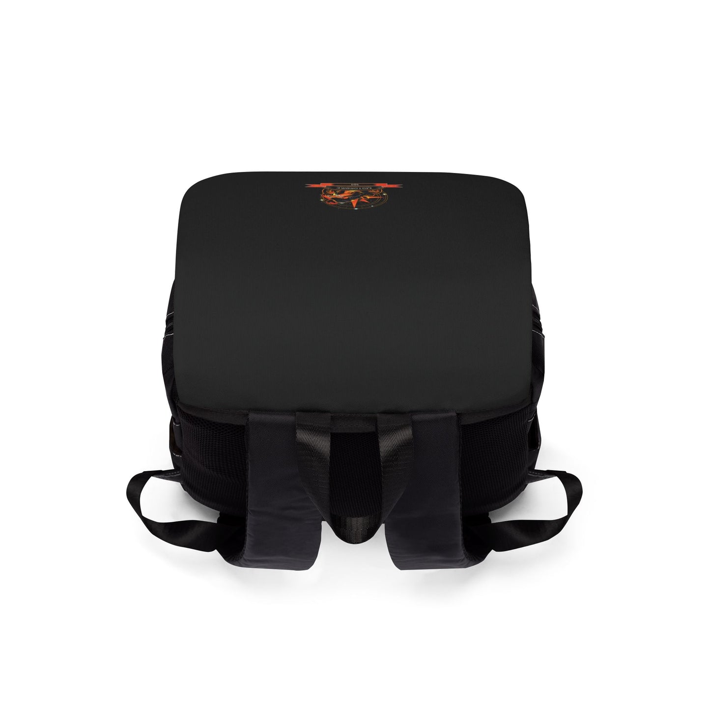 Black Canvas Motorcycle Backpack - Unisex Bag by Motorbike101