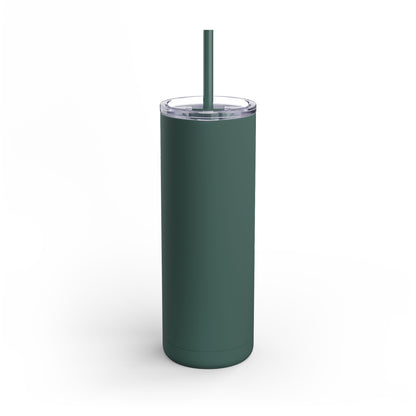 Skinny Matte Tumbler - 20oz Insulated Tumbler with Straw by Motorbike101