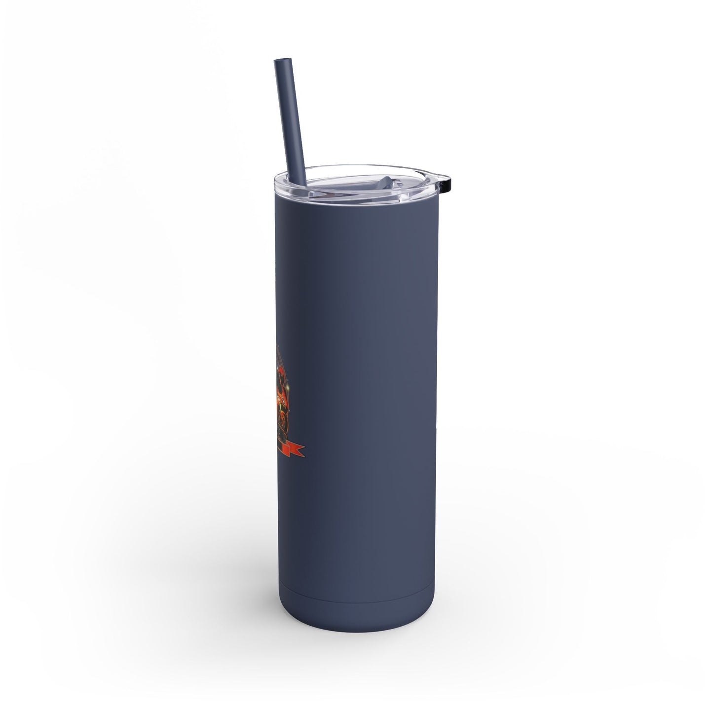 Skinny Matte Tumbler - 20oz Insulated Tumbler with Straw by Motorbike101