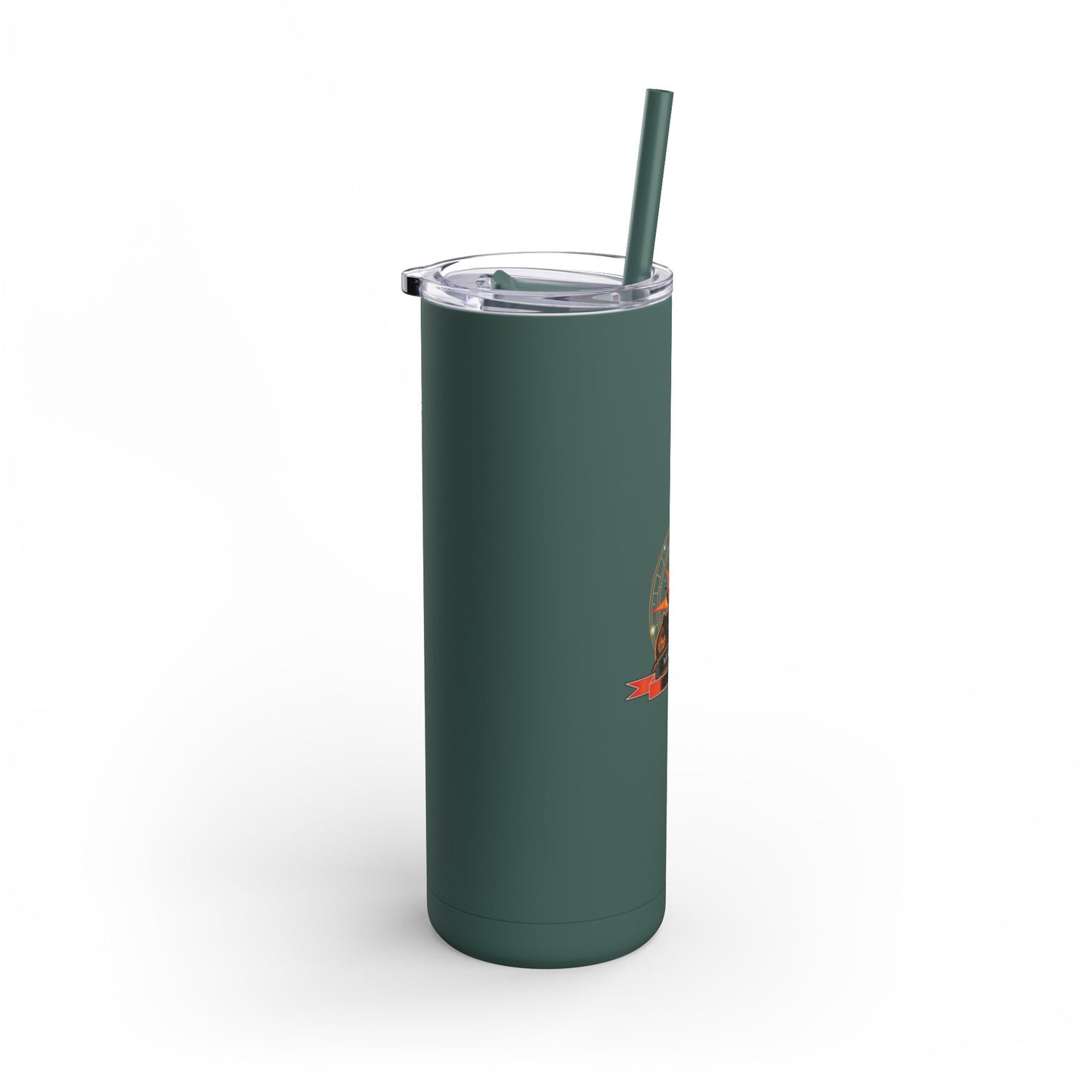 Skinny Matte Tumbler - 20oz Insulated Tumbler with Straw by Motorbike101
