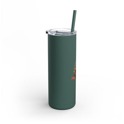 Skinny Matte Tumbler - 20oz Insulated Tumbler with Straw by Motorbike101