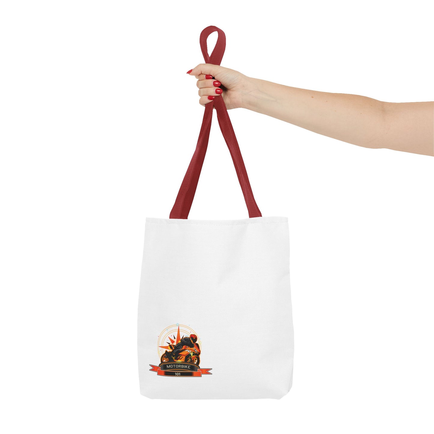 White Canvas Tote Bag - Eco-friendly Bag by Motorbike101