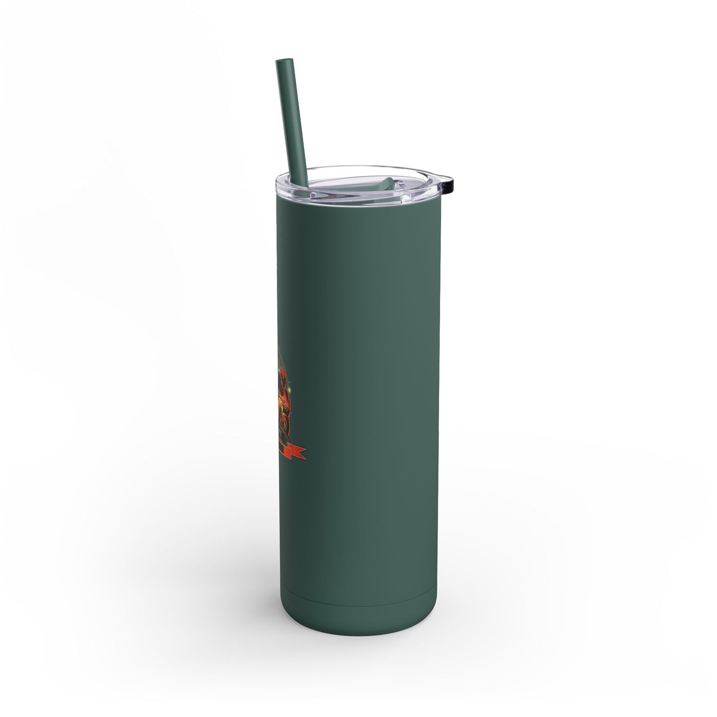 Skinny Matte Tumbler - 20oz Insulated Tumbler with Straw by Motorbike101
