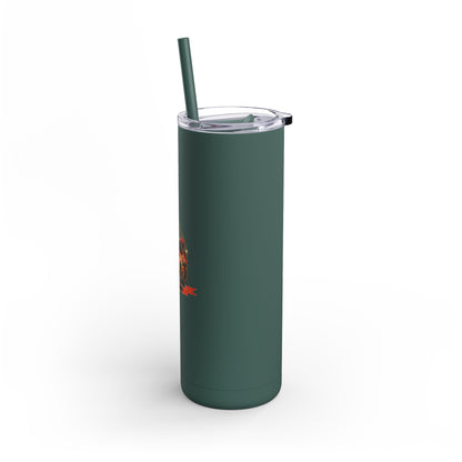 Skinny Matte Tumbler - 20oz Insulated Tumbler with Straw by Motorbike101