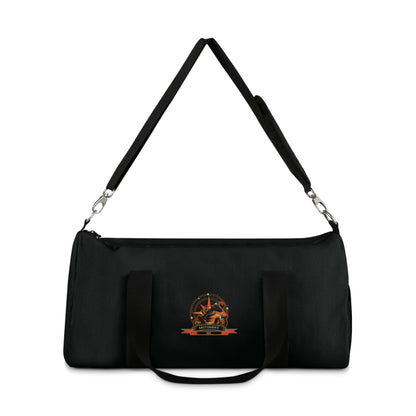 Black Duffle Bag - Gym Bag with Shoulder Strap for Bikers by Motorbike101