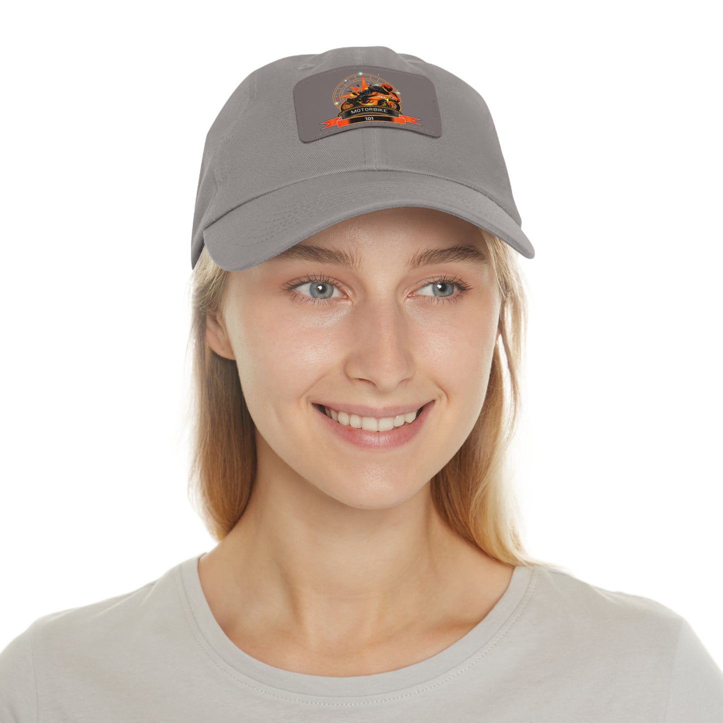 Classic Hat with Leather Patch - Baseball Cap by Motorbike101