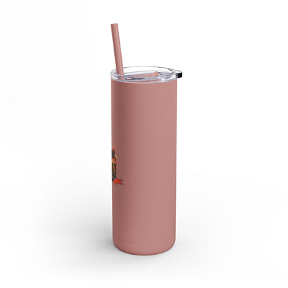 Skinny Matte Tumbler - 20oz Insulated Tumbler with Straw by Motorbike101