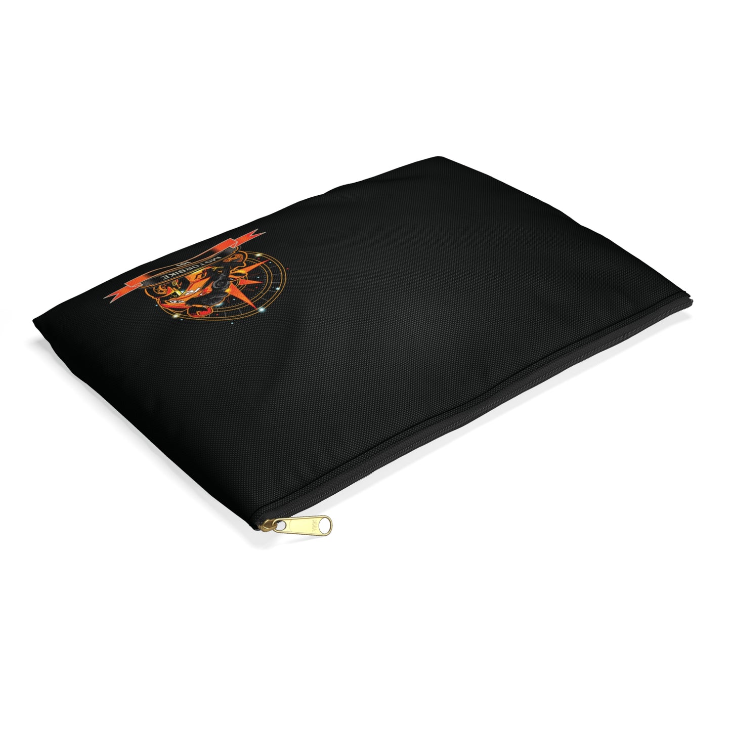 Black Canvas Motorcycle Accessory Pouch - Travel Organizer Bag by Motorbike101