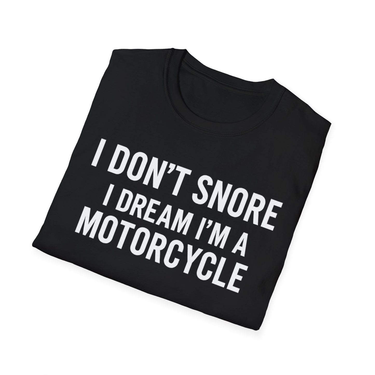 Motorcycle T-Shirt – Funny 'I Snore/Dream Bike' Rider Gift