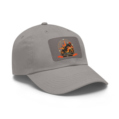 Classic Hat with Leather Patch - Baseball Cap by Motorbike101