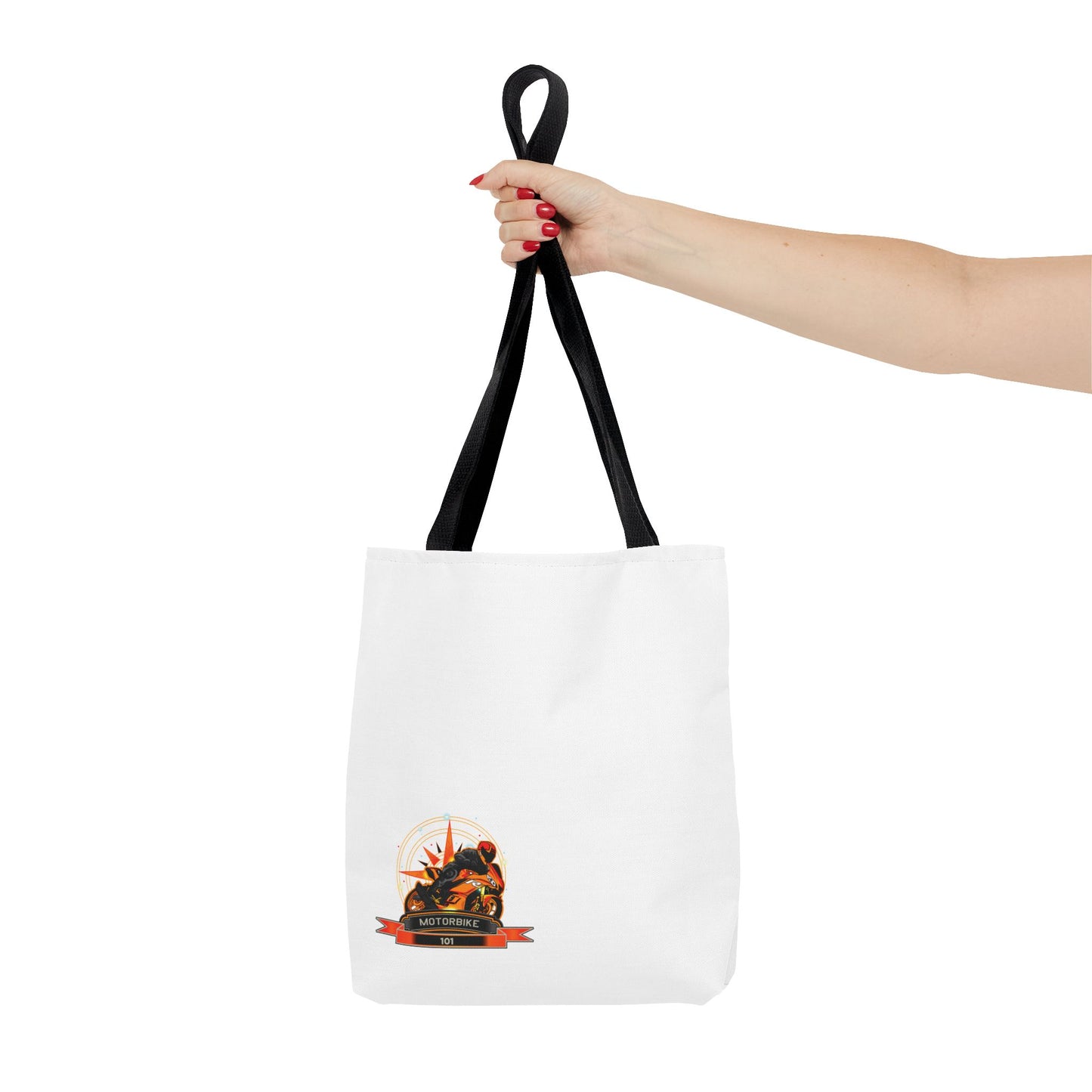 White Canvas Tote Bag - Eco-friendly Bag by Motorbike101