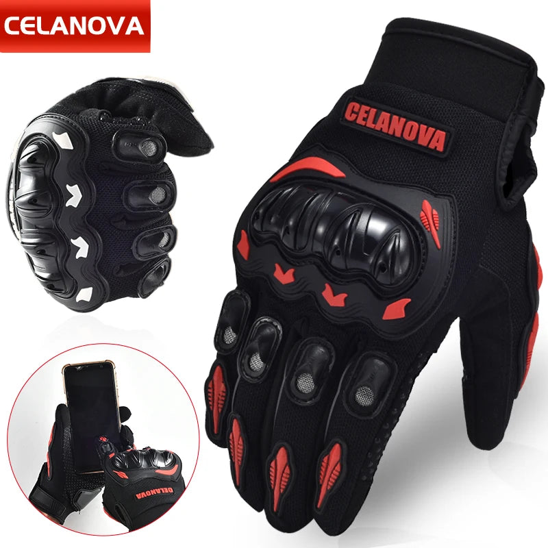 Men's Full Finger Motorcycle Gloves Touchscreen Off-Road