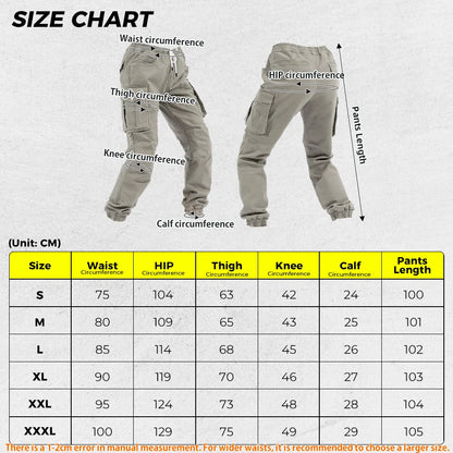 Motorcycle Pants Men - Protective Cargo with Elastic Fit