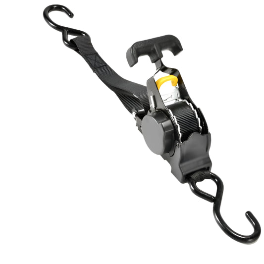 Convenient Retractable Ratchet Strap for Motorcycle Luggage