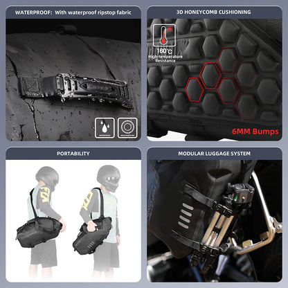 Rhinowalk Motorcycle Bags - 100% Waterproof and Universal Fit