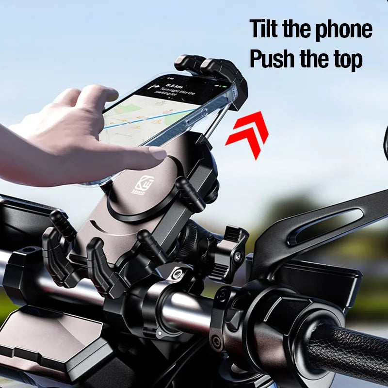 Anti-Theft Motorcycle Phone Mount with 15W/36W Fast Charger