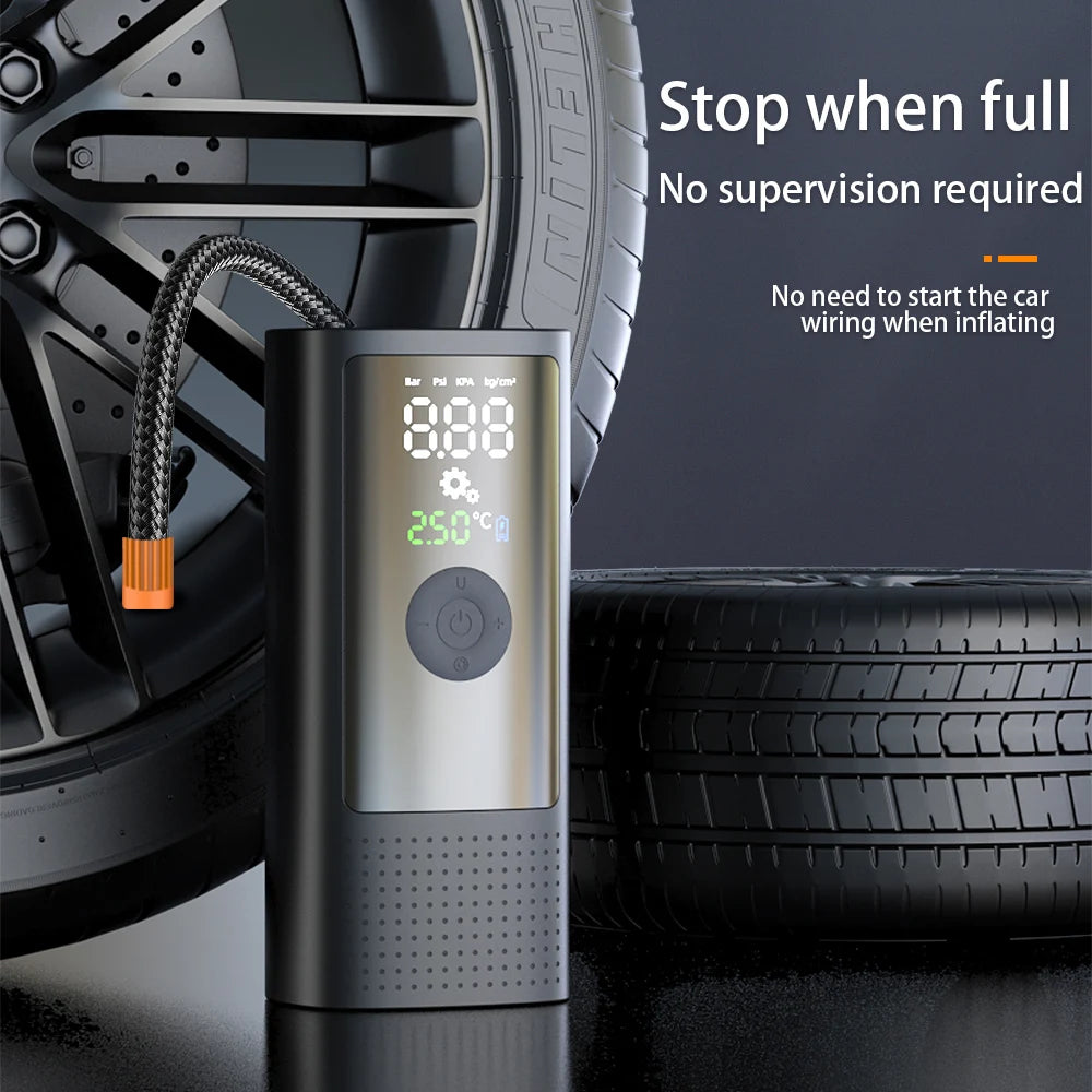 Digital Tire Inflator 150 PSI for Motorcycles & Bikes