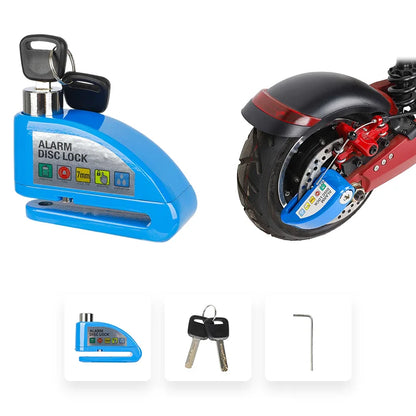 Motorcycle Alarm Lock: Anti-Theft Disc & Reminder Cable