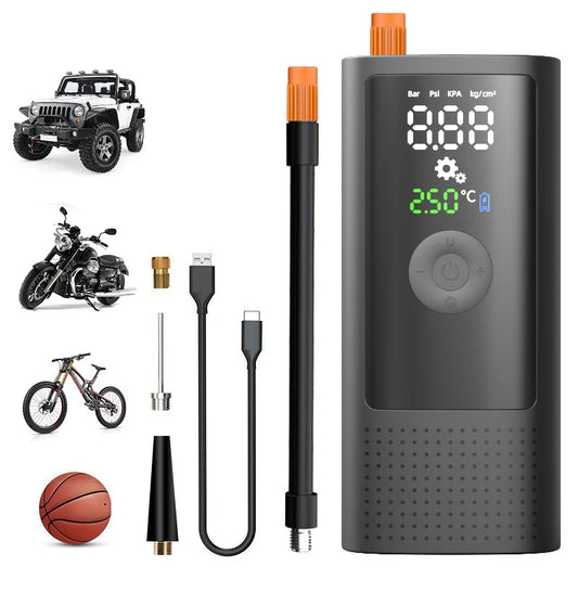 Digital Tire Inflator 150 PSI for Motorcycles & Bikes