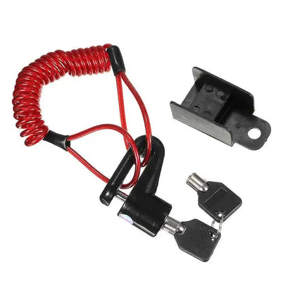 Motorcycle Alarm Lock: Anti-Theft Disc & Reminder Cable