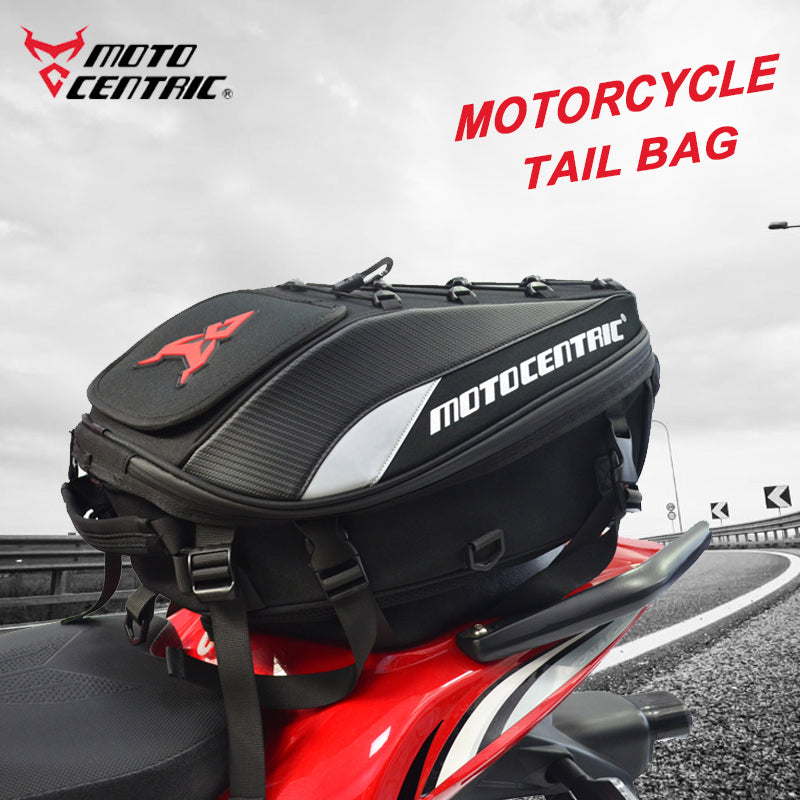 Motocentric Waterproof Motorcycle Tail Bag - Versatile and Durable