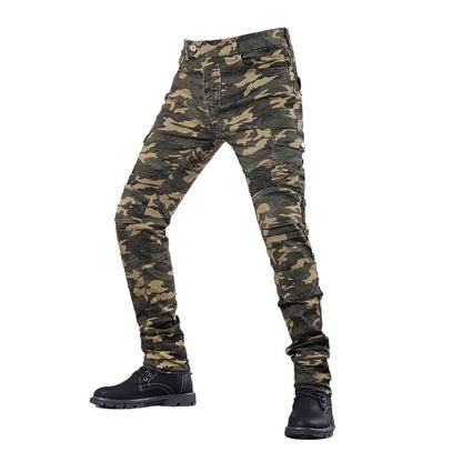 Camouflage Motorcycle Jeans - Unisex Protective Riding Pants