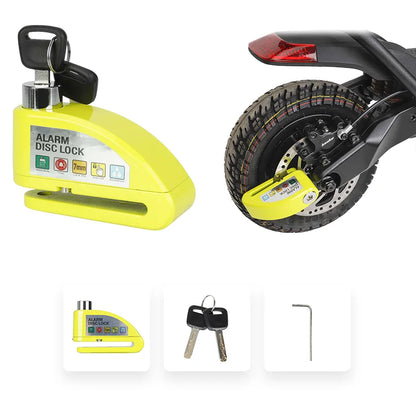 Motorcycle Alarm Lock: Anti-Theft Disc & Reminder Cable