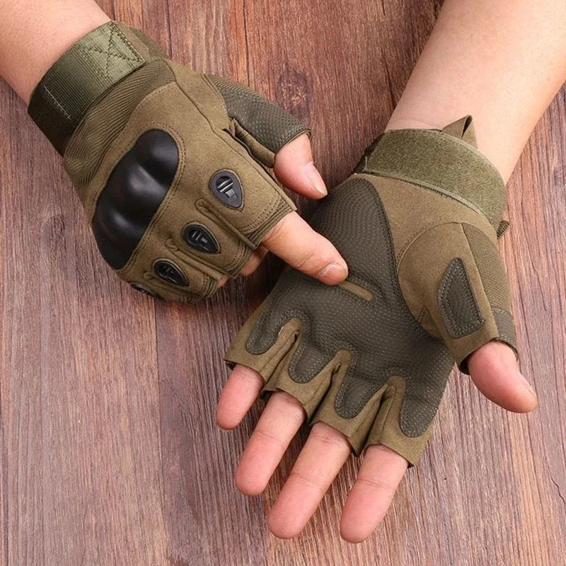 Men's Half Finger Tactical Gloves for Motorcycle