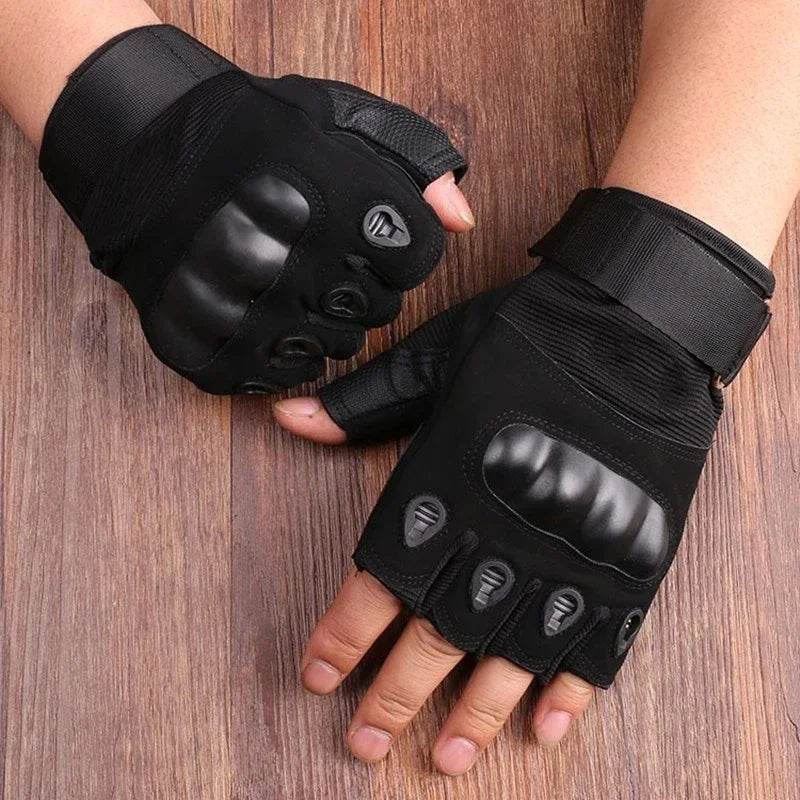 Men's Half Finger Tactical Gloves for Motorcycle